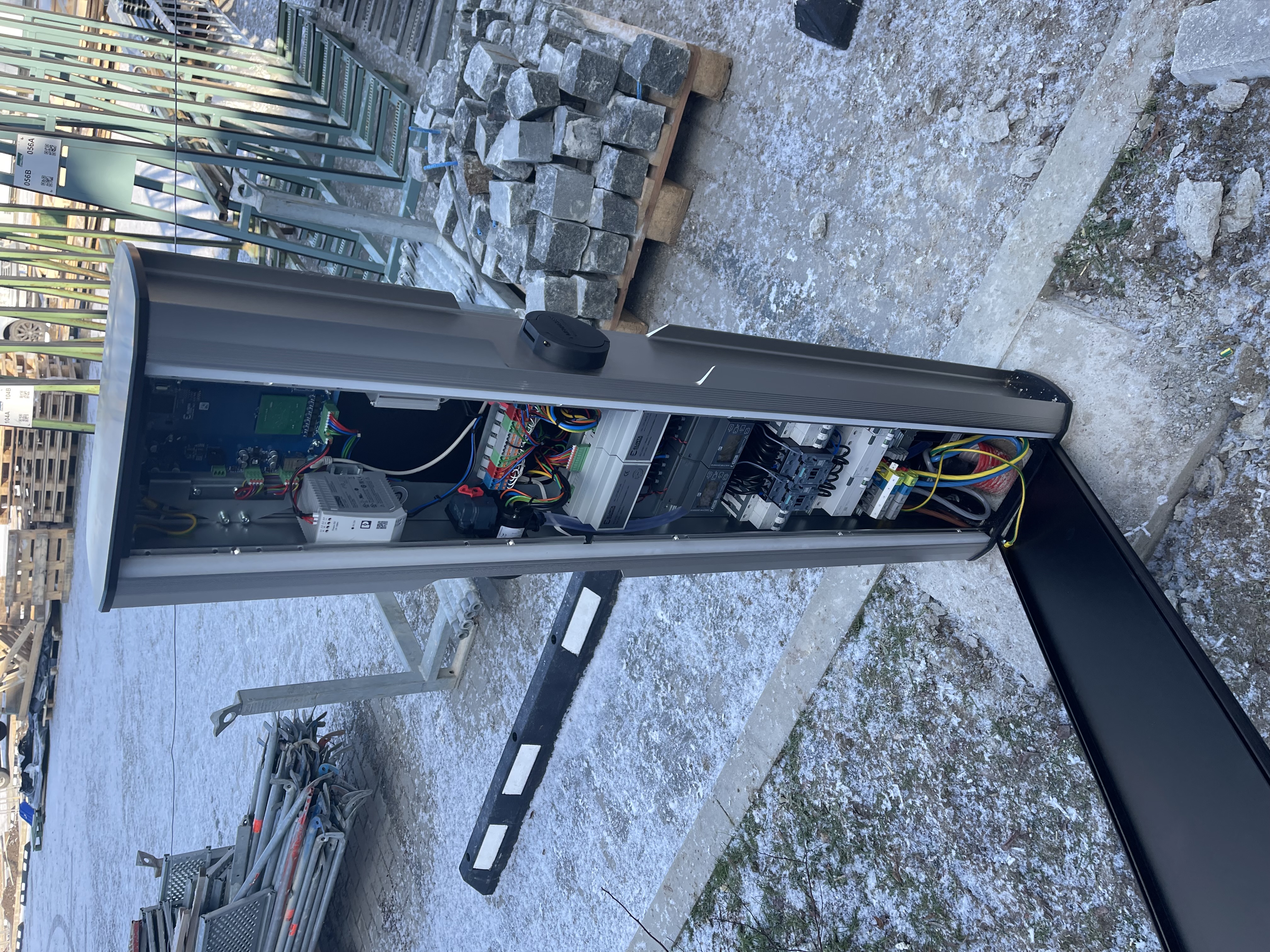 EV charging station construction - Industrycore. 